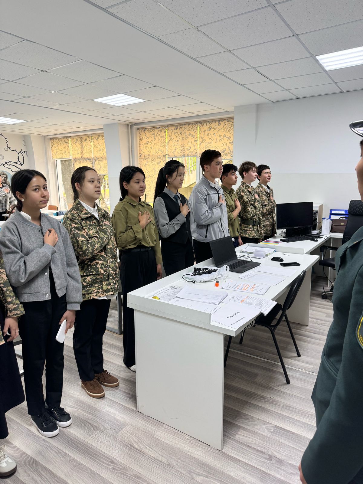 Алғашқы әскери дайындық сабағында  өткізілген ашық сабақ!